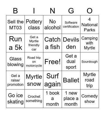 2024 Bingo Card