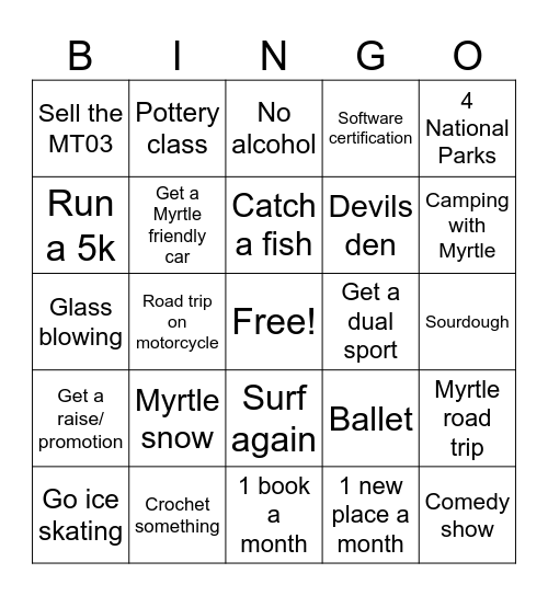 2024 Bingo Card