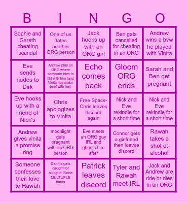 People Bingo By Vinita Bingo Card