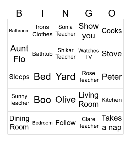 DSA L17 Bingo Card