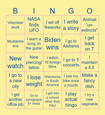 2024 Bingo Card
