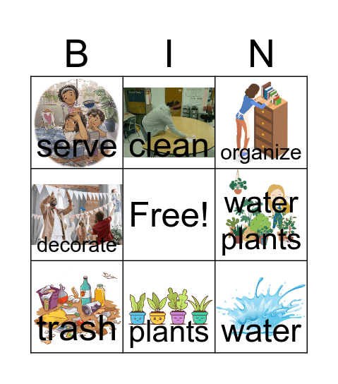 Serve Together Bingo Card