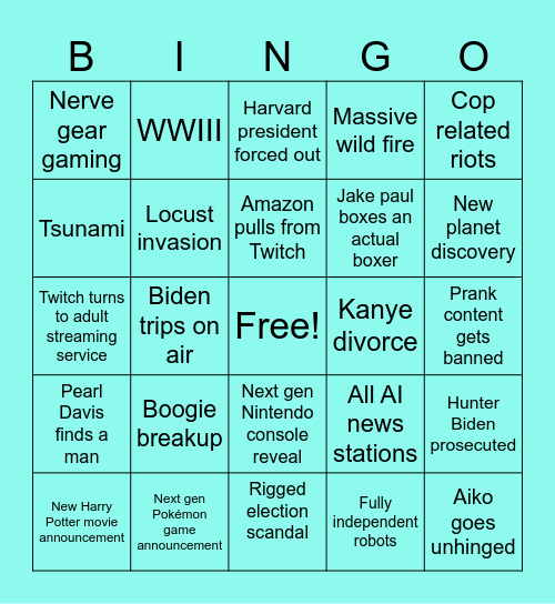 2024 BINGO Card