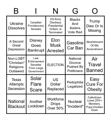 2024 Bingo Card