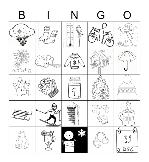 Winterbingo Card