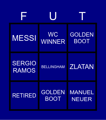 FOOTBALL BINGO Card