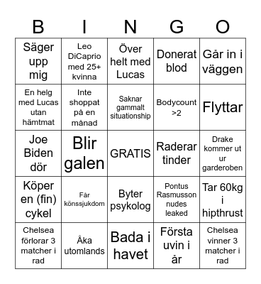 BINGO 2024 Bingo Card
