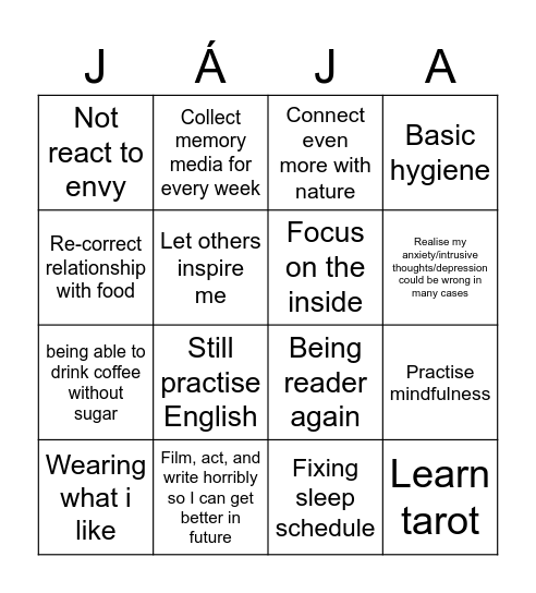 2024 Bingo Card