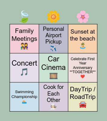 Hafiz & Ayu Bingo Card 2024 ✨ Bingo Card