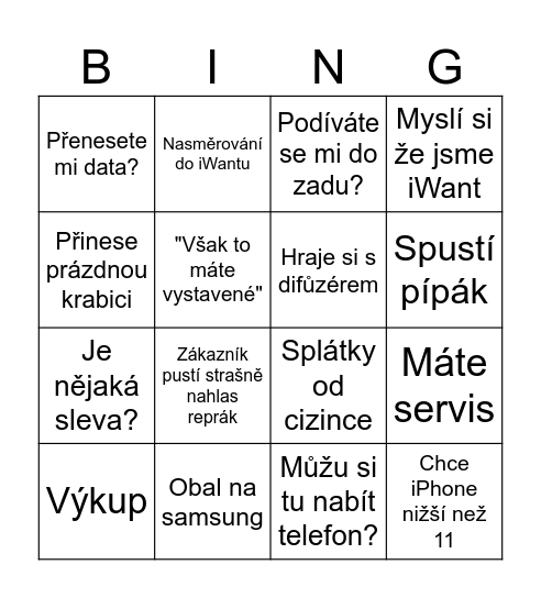 iSTYLE BINGO Card