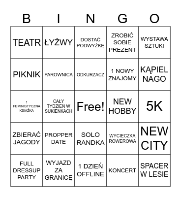 2024 Bingo Card
