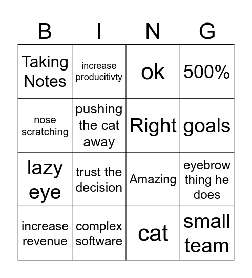 Bingo 2 Bingo Card