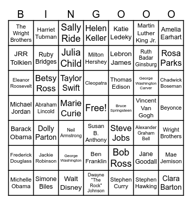 Research Me! Bingo Card