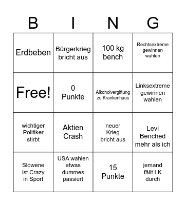 2024 Bingo Card