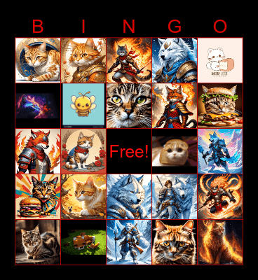 Animal bingo Card