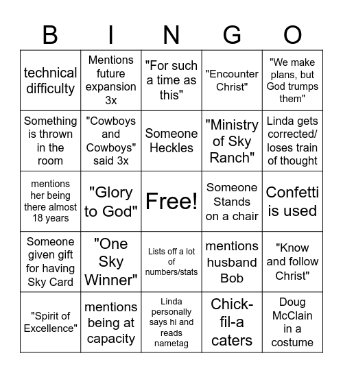 All staff 2024 Lindingo Bingo Card
