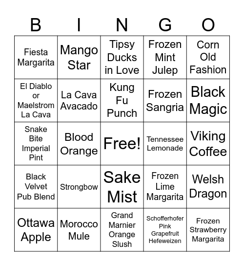SIL Bingo Card