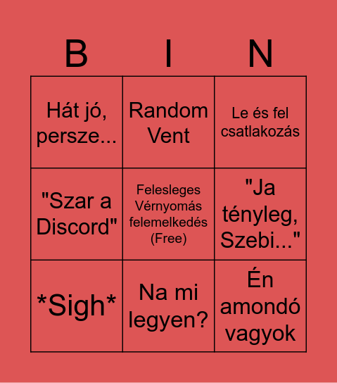 Krisztián Bingo Card