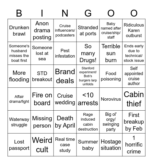 UWC 2024! Bingo Card