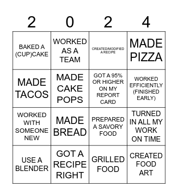 4A - IN THIS CLASS, I Bingo Card