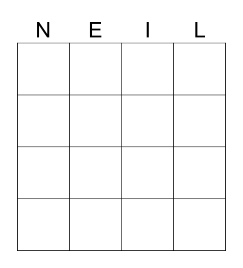 Breen-go! Bingo Card