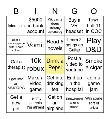 2024 Bingo Card
