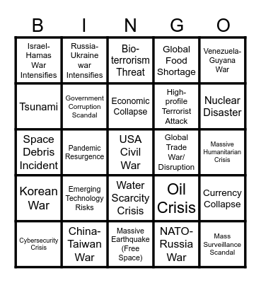 2024 Bingo Card