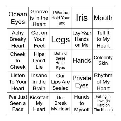 Anatomy 101 Bingo Card