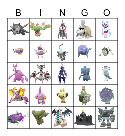 Shiny Bingo 2024 Bingo Card