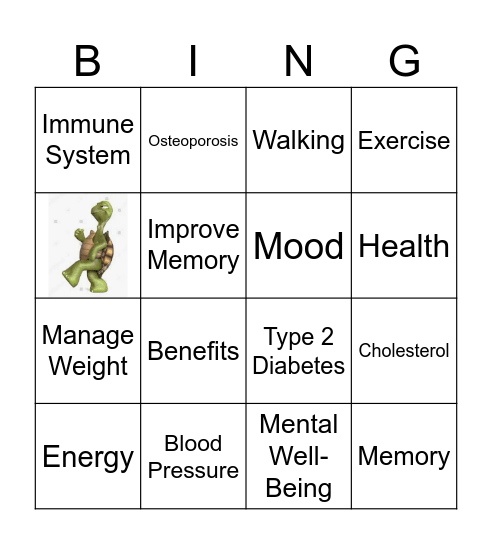 Why is Exerciding Important? Bingo Card