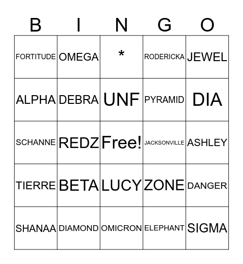 DANGER ZONE 9TH DELTAVERSARY Bingo Card