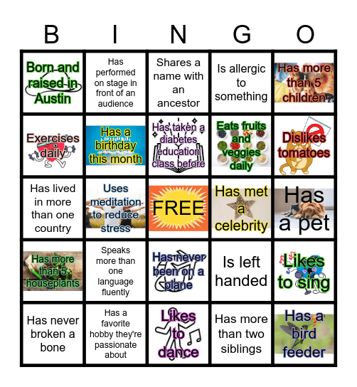 Ice Breaker Bingo! Bingo Card