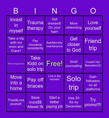 2024 RESOLUTIONS Bingo Card