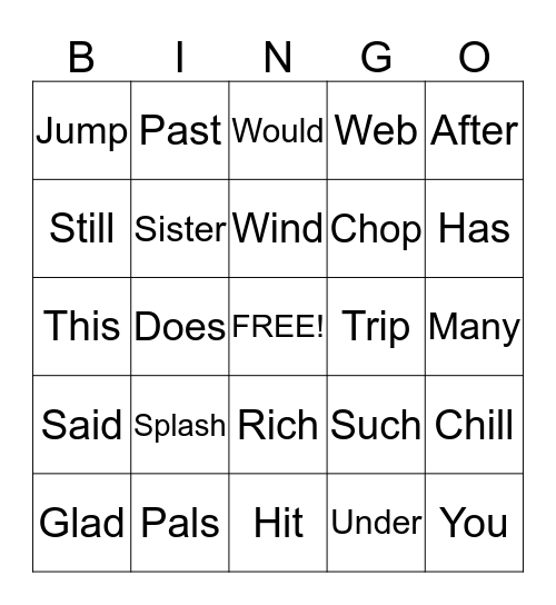 Bingo Card