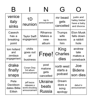 2024 Bingo Card