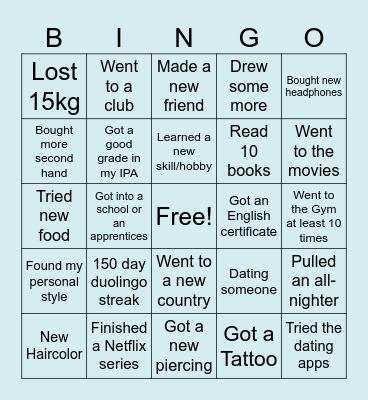 2024 Bingo Card