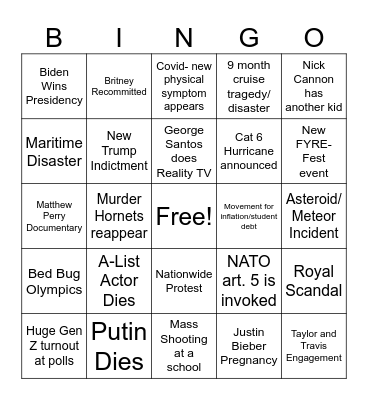 2024 BINGO Card