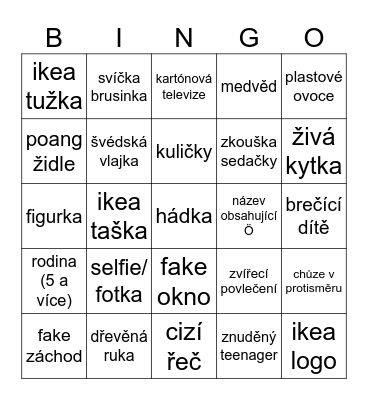 IKEA 4.1.2024 Bingo Card