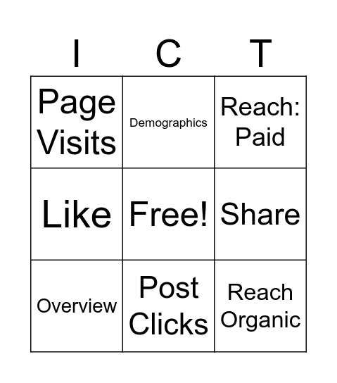 FB Bingo Card