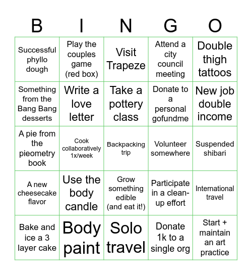 2024 Bingo Card