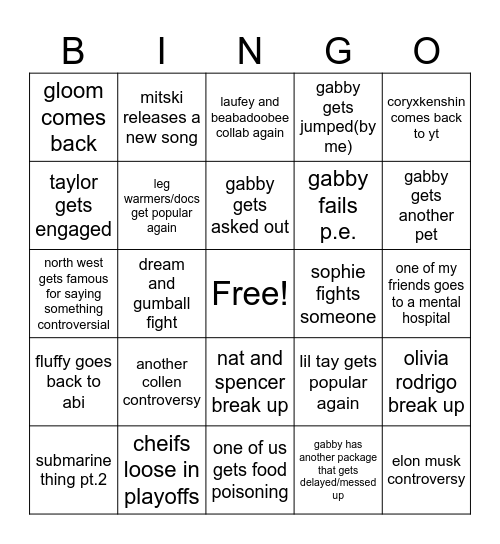 2024 bingo card Bingo Card