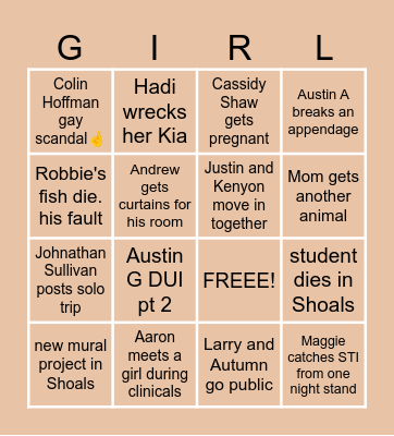 ✨️local✨️ Bingo Card