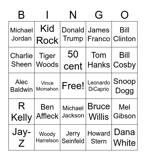 The Group Bingo Card