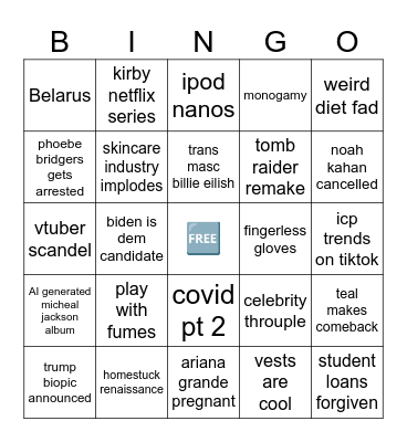 2024 Bingo Card