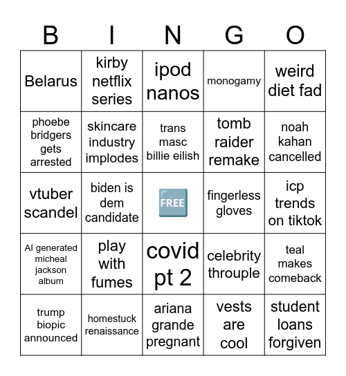 2024 Bingo Card