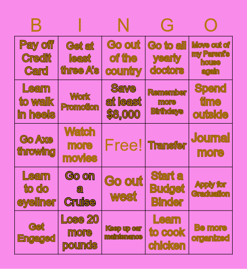 2024 Bingo Card Bingo Card