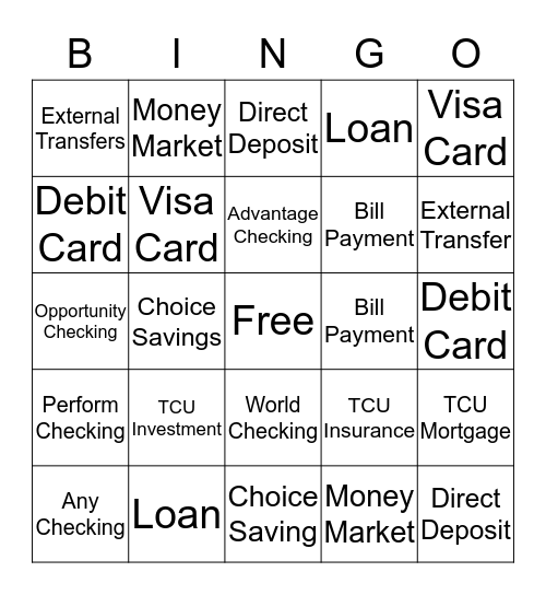 Referral Bingo Card