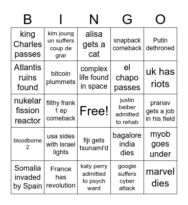 2024 bingo Card