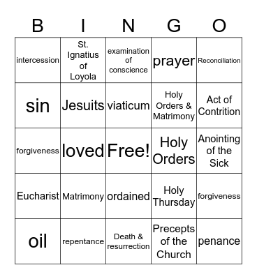PREP UNIT 4 Bingo Card
