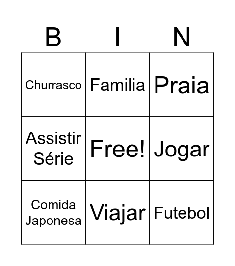 LUISSSSS Bingo Card
